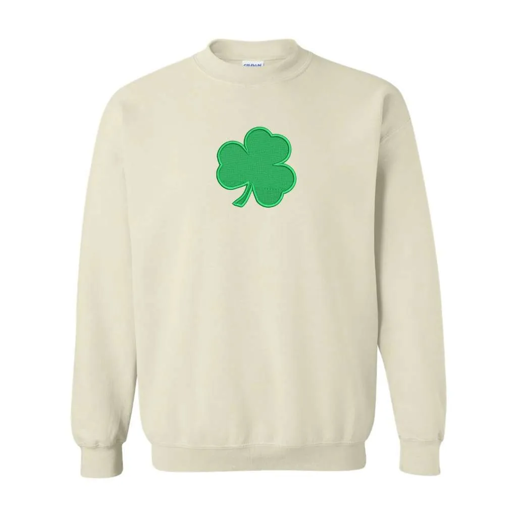 Clover Sweatshirt | St Patricks Day Embroidered Sweatshirt