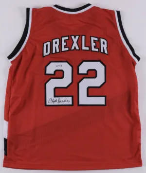 Clyde Drexler Signed Portland Trail Blazers Jersey (PSA/DNA COA) 10xNBA All Star