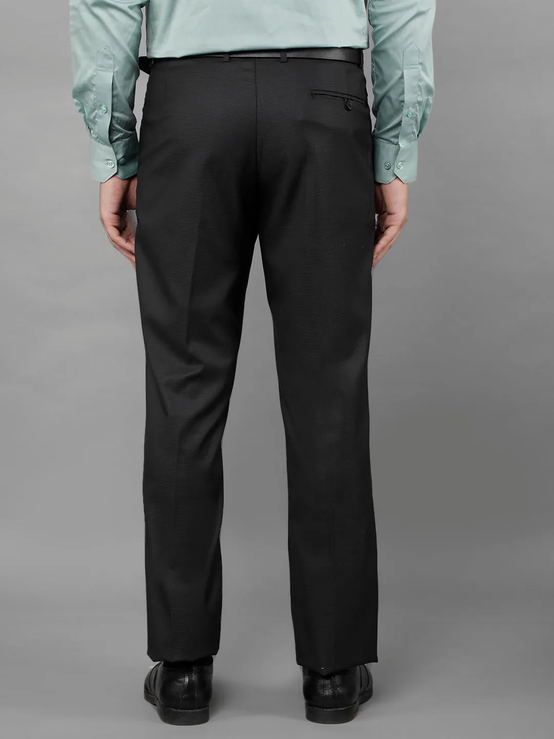 COBB MENS DARK GREY FORMAL TROUSERS