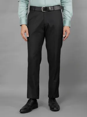 COBB MENS DARK GREY FORMAL TROUSERS