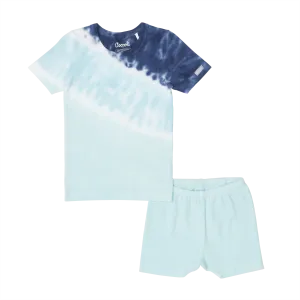 Coccoli Tie Dye Cotton Modal Summer PJs Marine