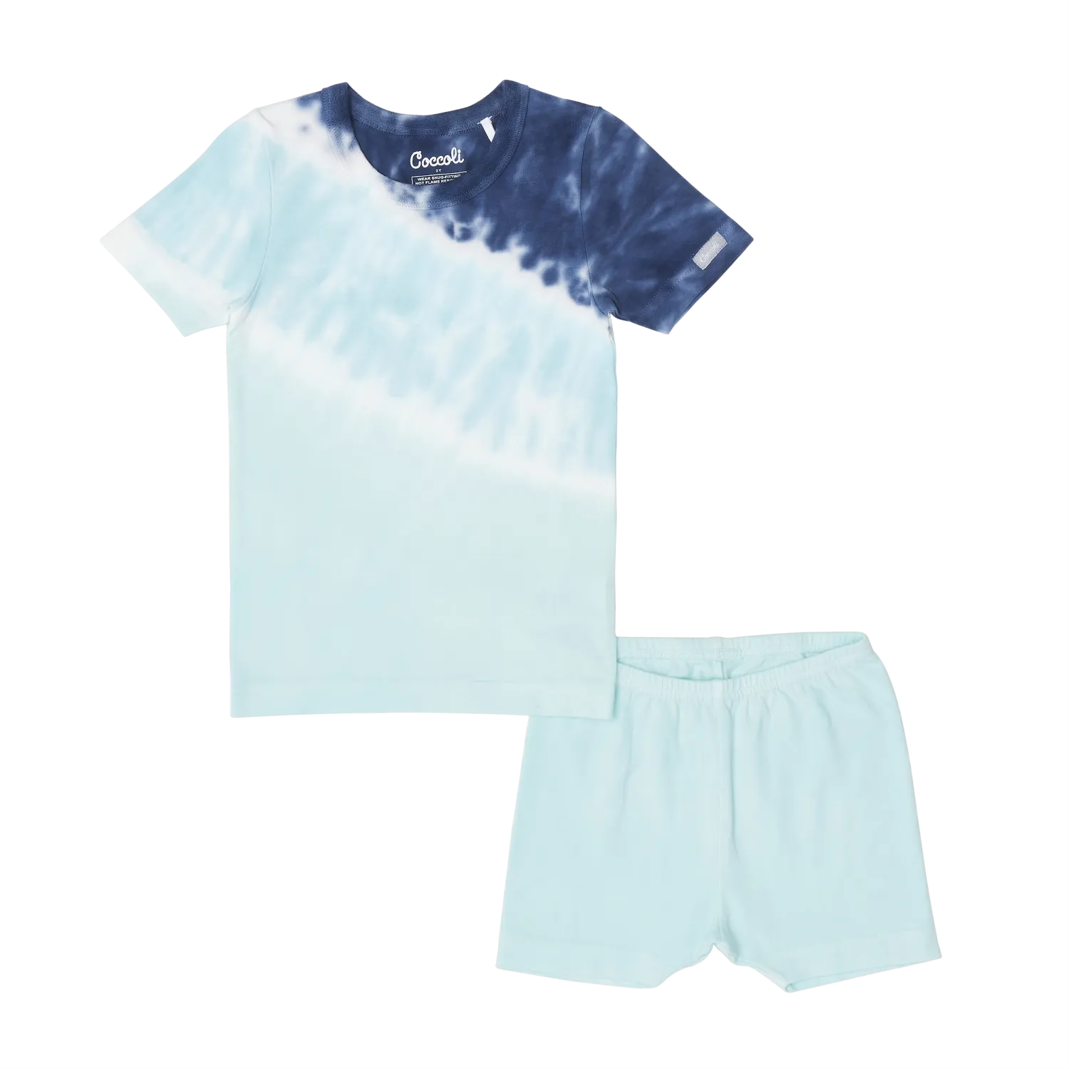 Coccoli Tie Dye Cotton Modal Summer PJs Marine
