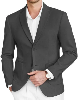 COOFANDY Mens Sports Jackets Business Two Button Coats Suit Jackets Regular Fit Stylish Blazers