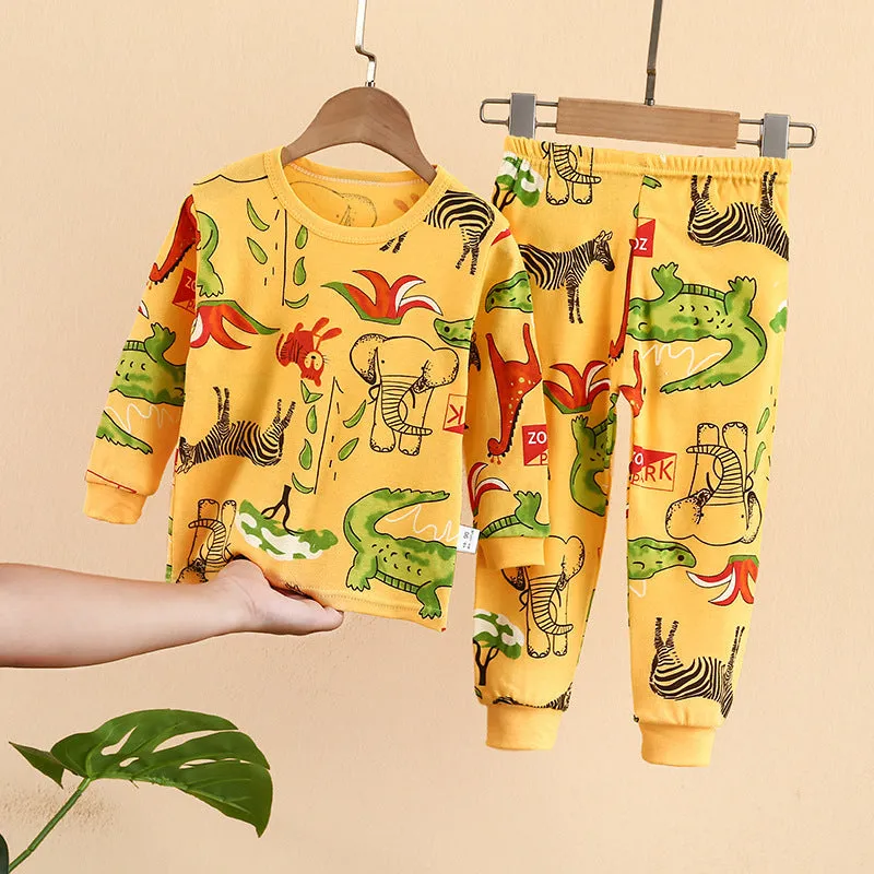 CUHK Children's Underwear Set Printed Homewear Pajamas