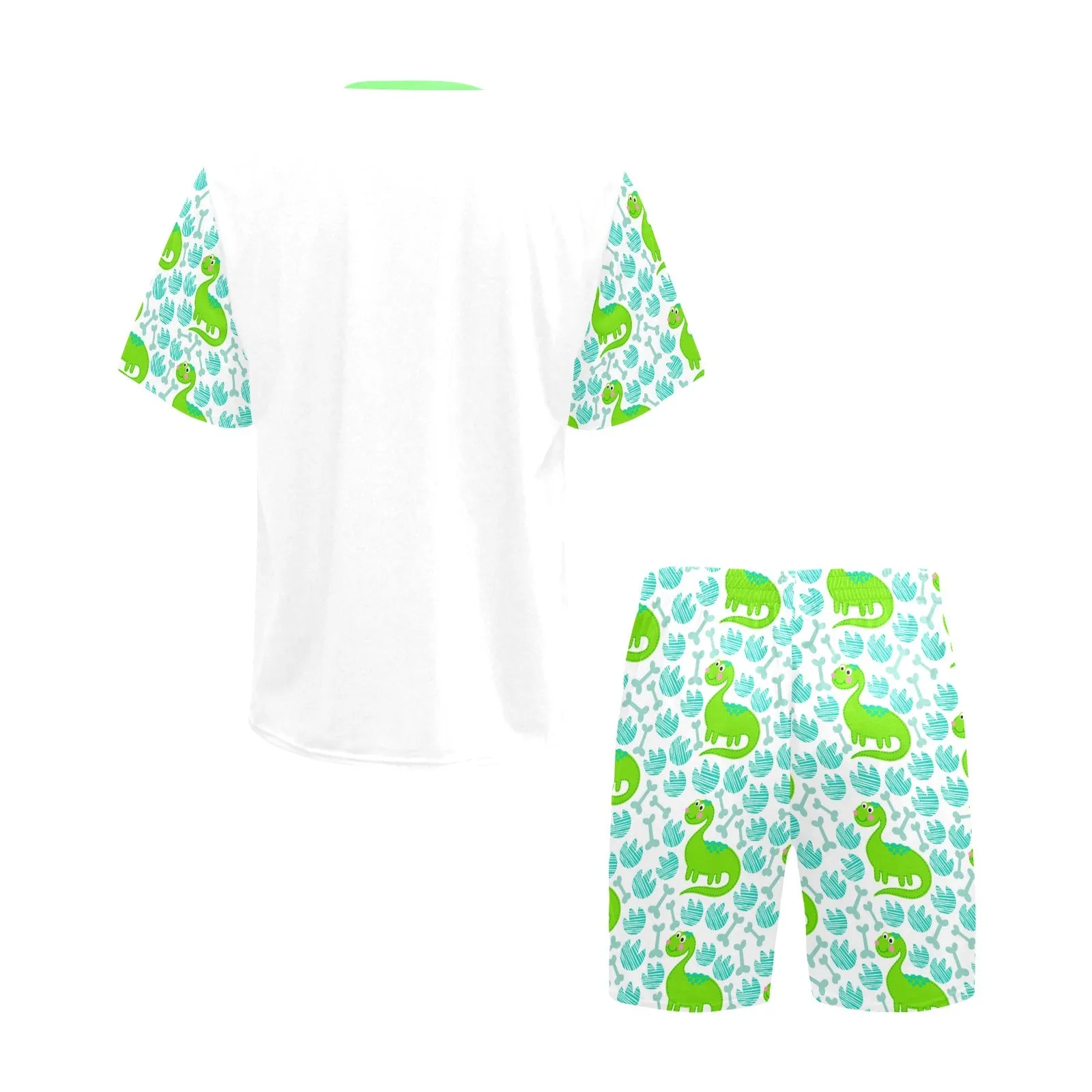 Cute Dino 2PC Shorts Set