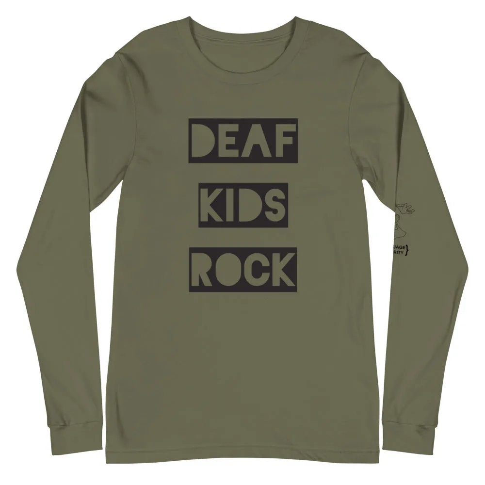 DEAF KIDS ROCK Long Sleeve Tee