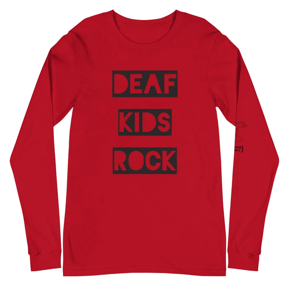 DEAF KIDS ROCK Long Sleeve Tee