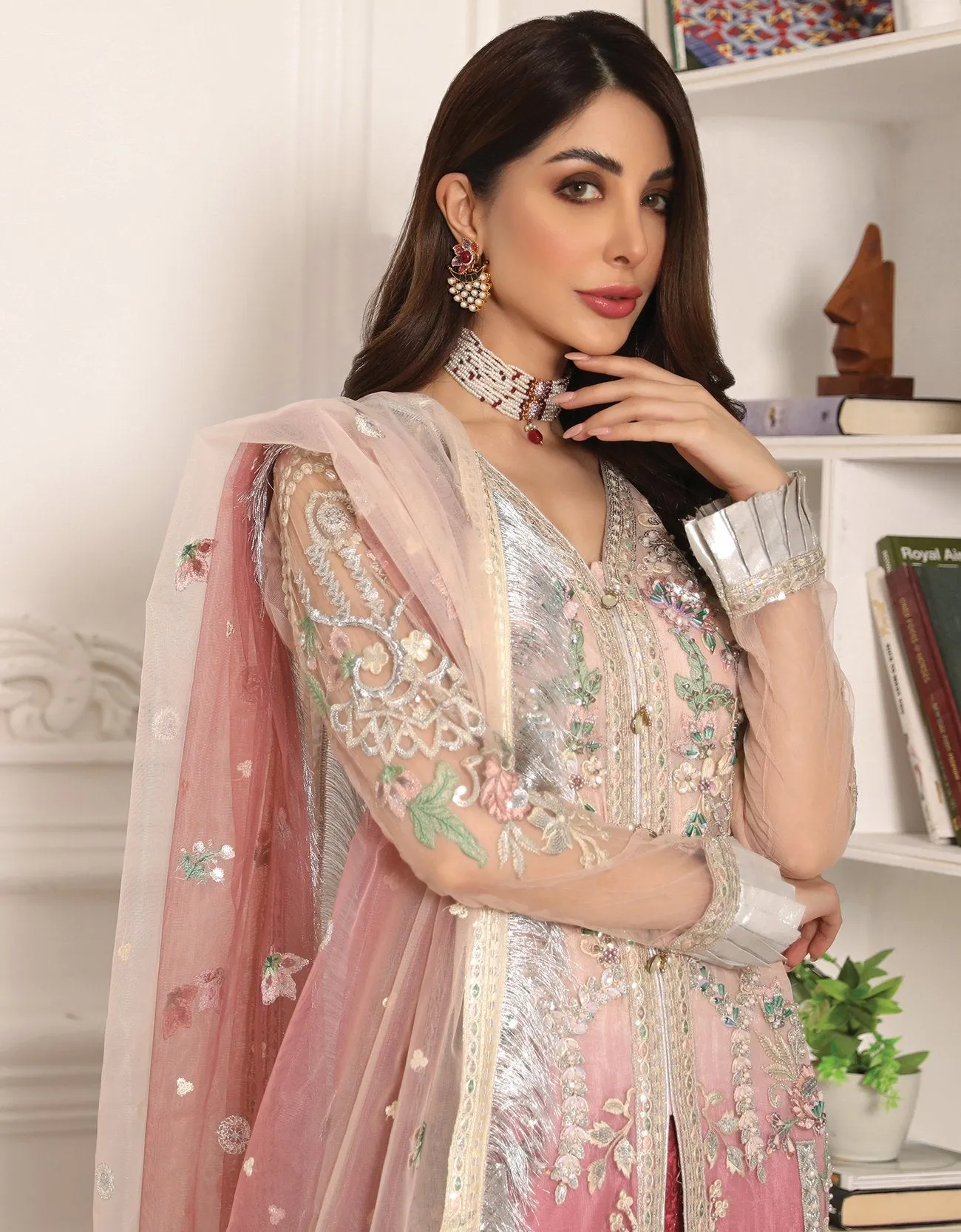 Deepak Perwani Pakistani Party Dress Designer #PF73
