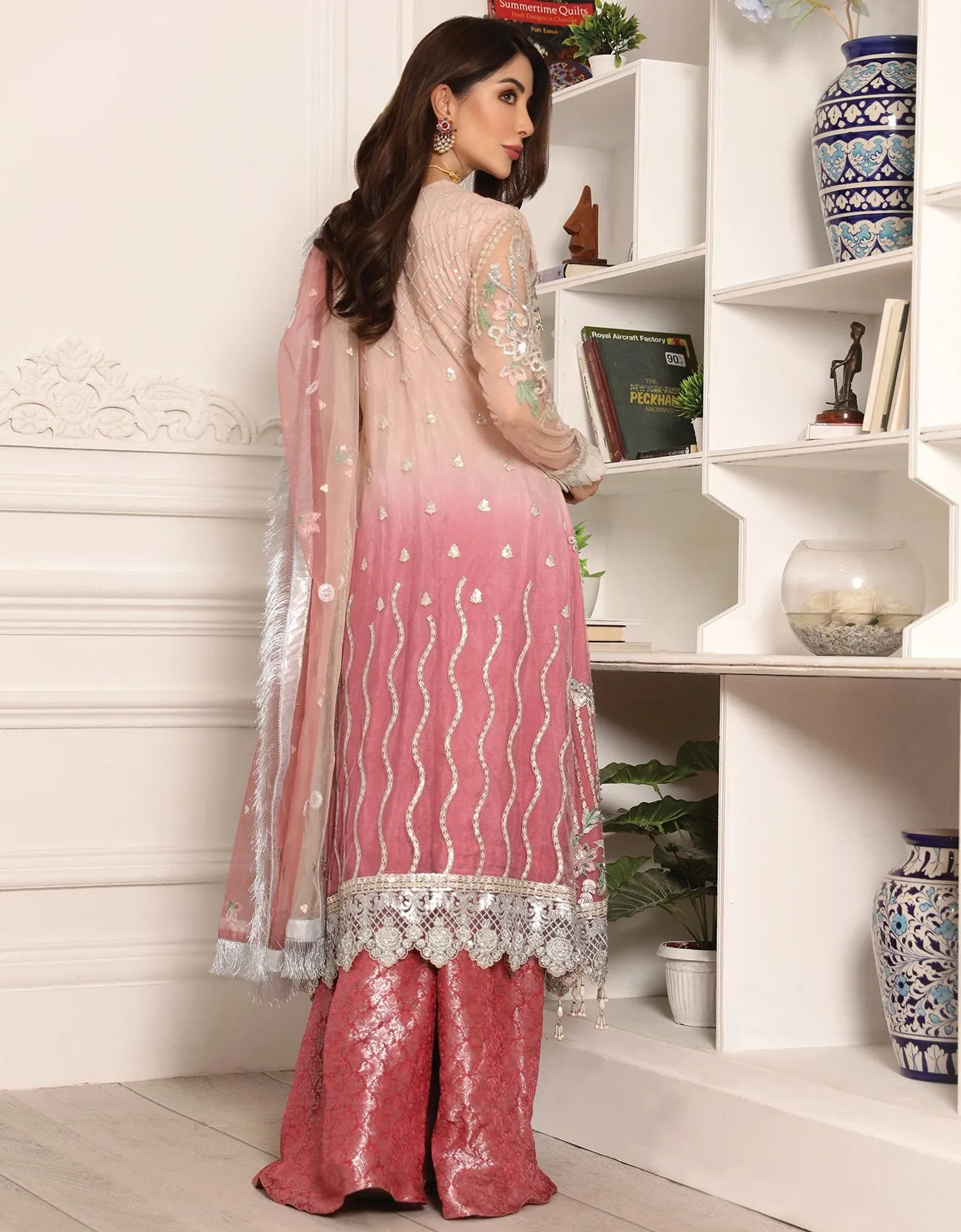 Deepak Perwani Pakistani Party Dress Designer #PF73