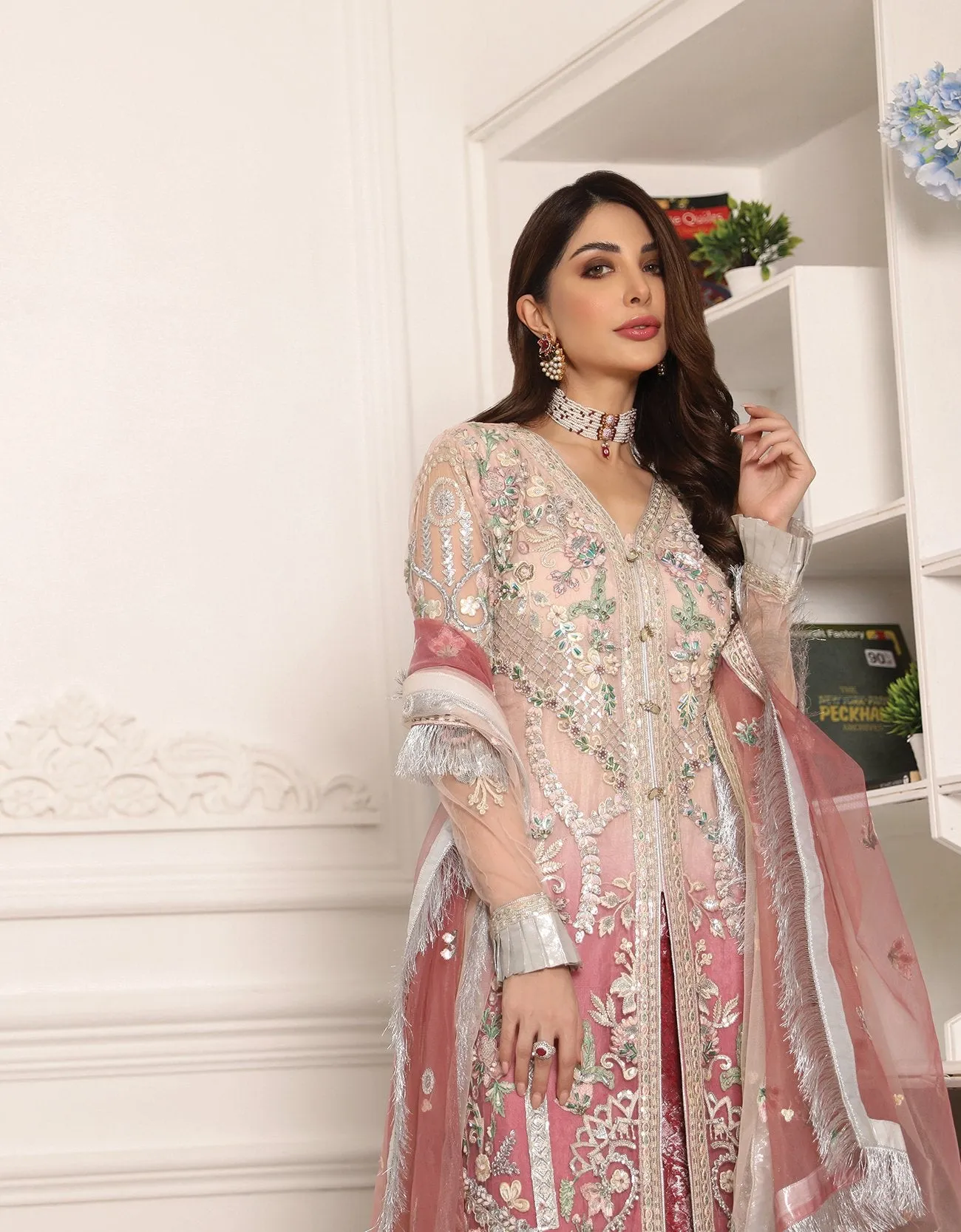 Deepak Perwani Pakistani Party Dress Designer #PF73