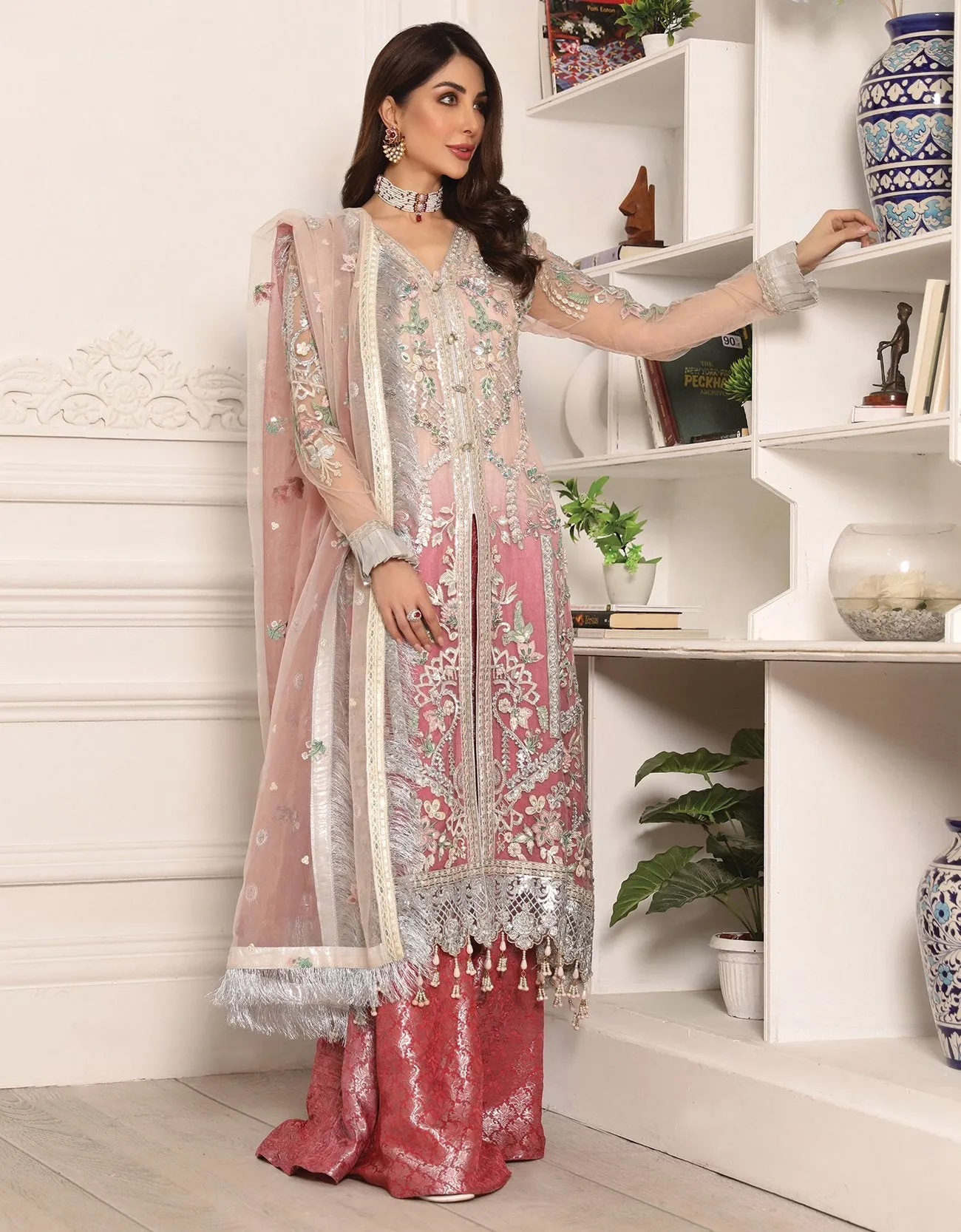 Deepak Perwani Pakistani Party Dress Designer #PF73