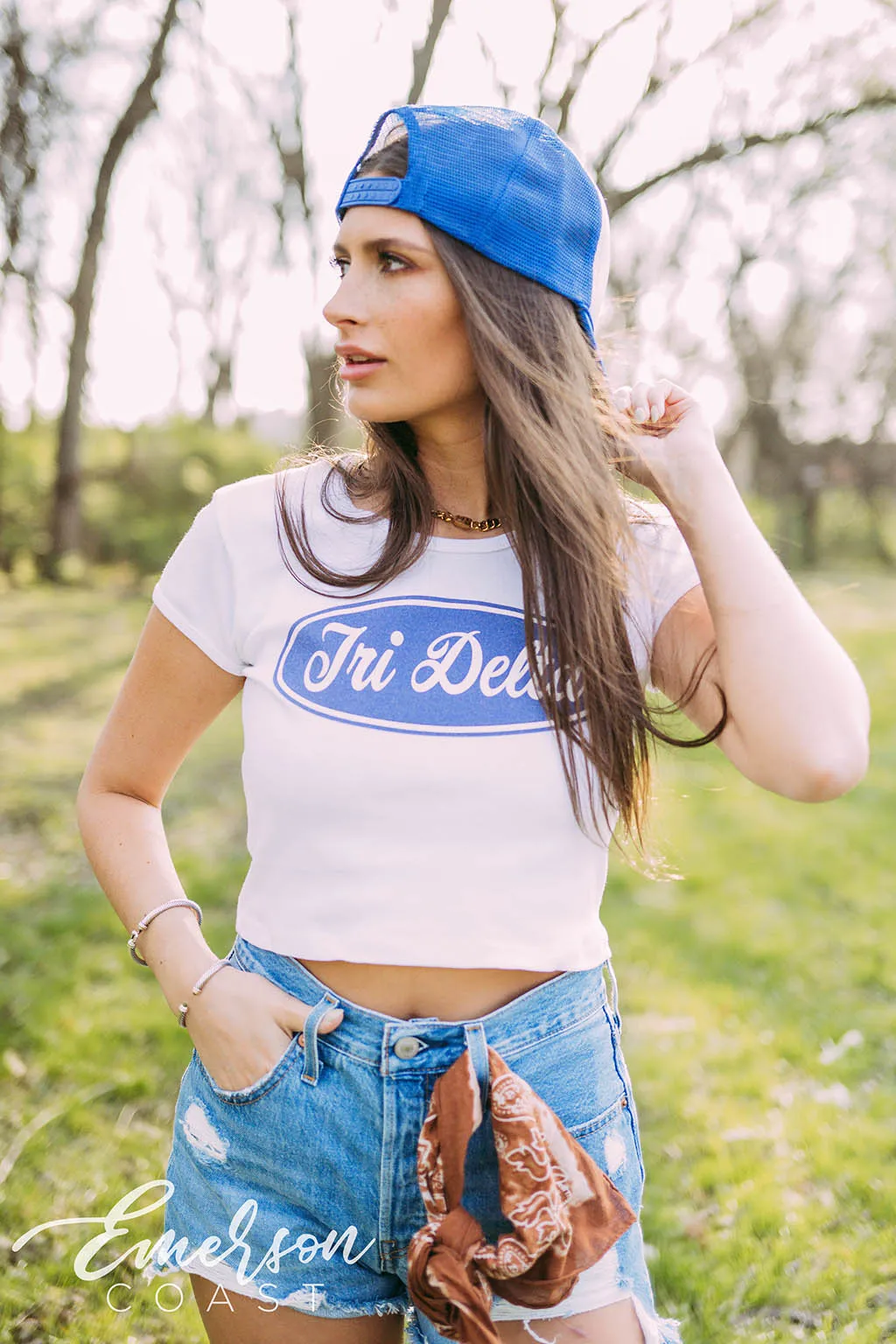 Delta Delta Delta Bid Day Built to Last Themed Tee