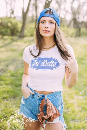Delta Delta Delta Bid Day Built to Last Themed Tee