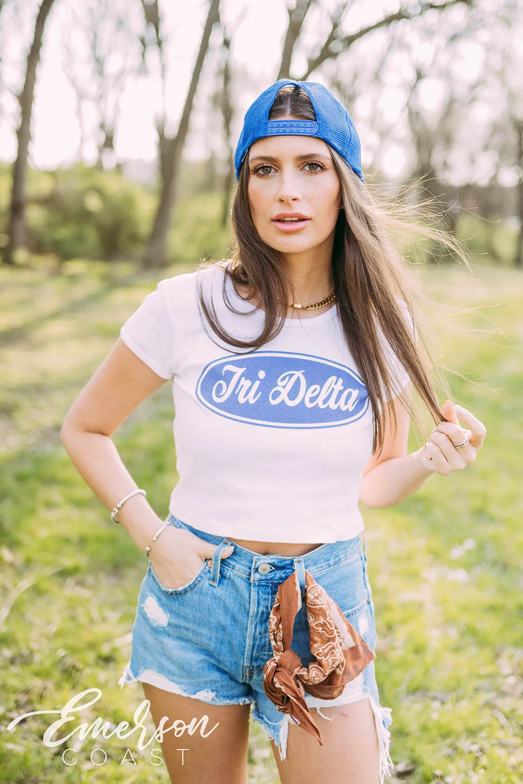 Delta Delta Delta Bid Day Built to Last Themed Tee