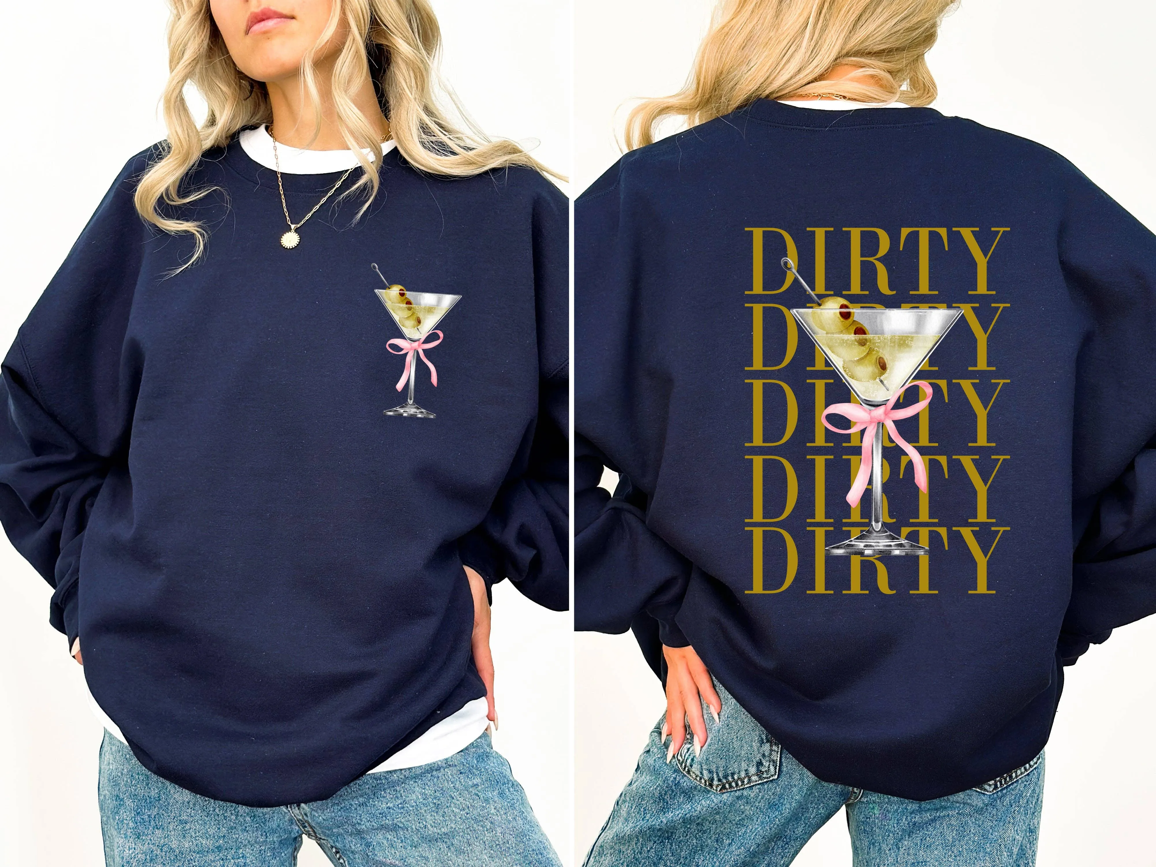 Dirty Martini, Olives, Drink, Alcohol, Gin, Vodka Sweatshirt: Black / Large