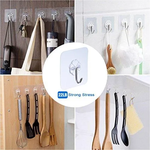 DX DA XIN Clip and Drip Hanger -52 Clips Clothes Drying Hanger for Delicates, Jeans, Sock, Scarf, Gloves, Underwear, Bras, Cloth Diapers - with 20 Metal Clothespins and 6 Self Adhesive Hooks