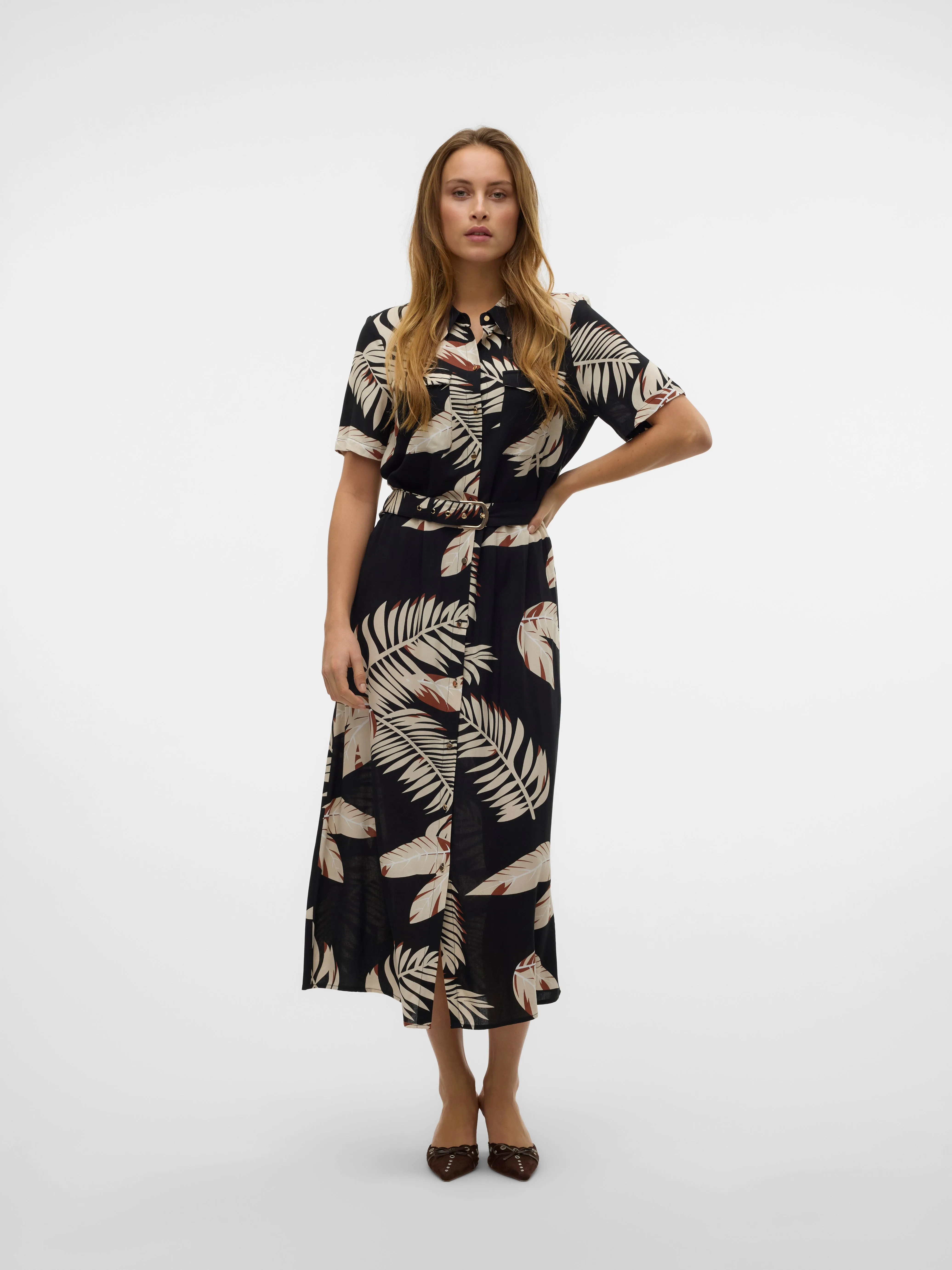 Easy Joy Print Shirt Dress