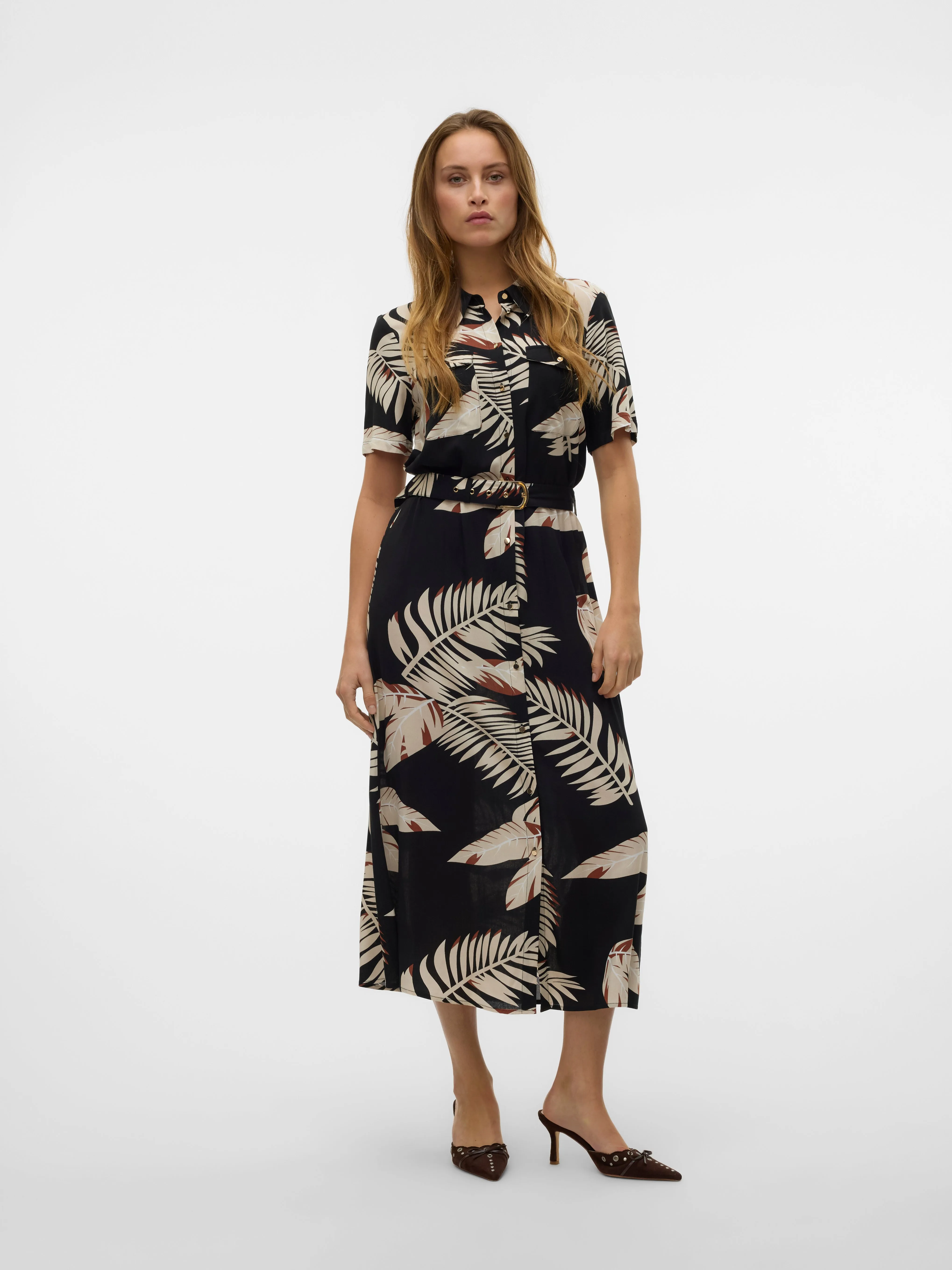 Easy Joy Print Shirt Dress