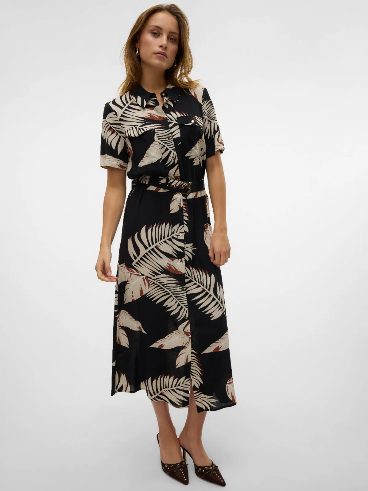 Easy Joy Print Shirt Dress