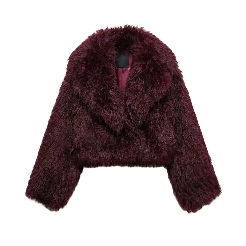 Elegant Faux Fur Coat for Women