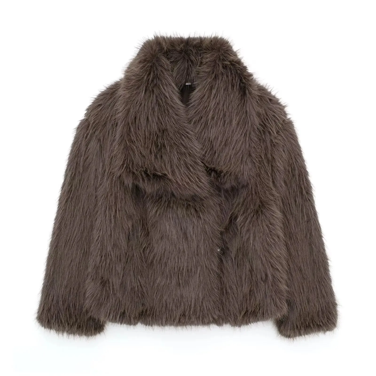 Elegant Faux Fur Coat for Women