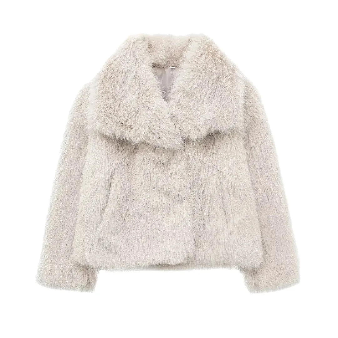 Elegant Faux Fur Coat for Women