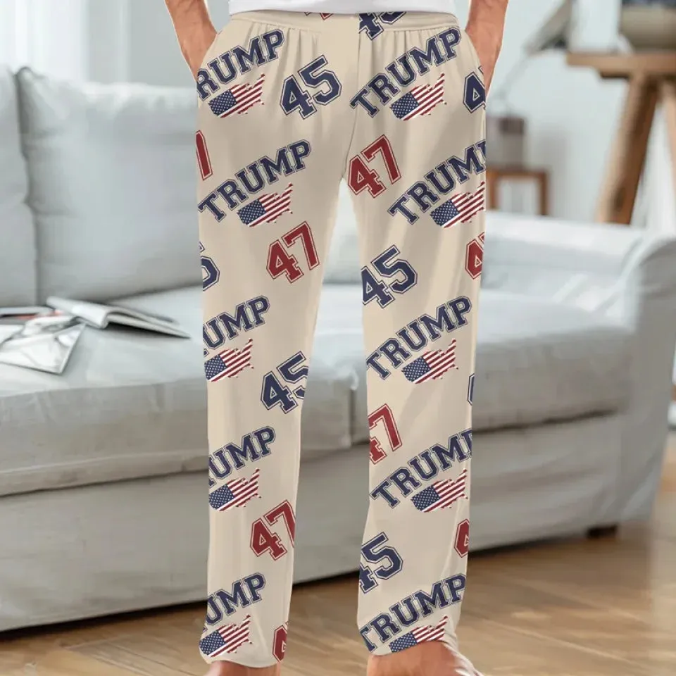 Embrace Your Patriotism In Style - US Patriotic Pride Pajama Pants - Gift For Conservative Supporters