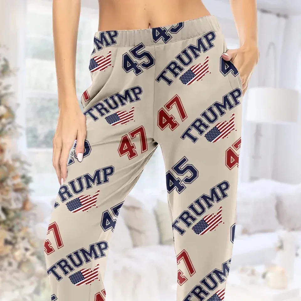 Embrace Your Patriotism In Style - US Patriotic Pride Pajama Pants - Gift For Conservative Supporters