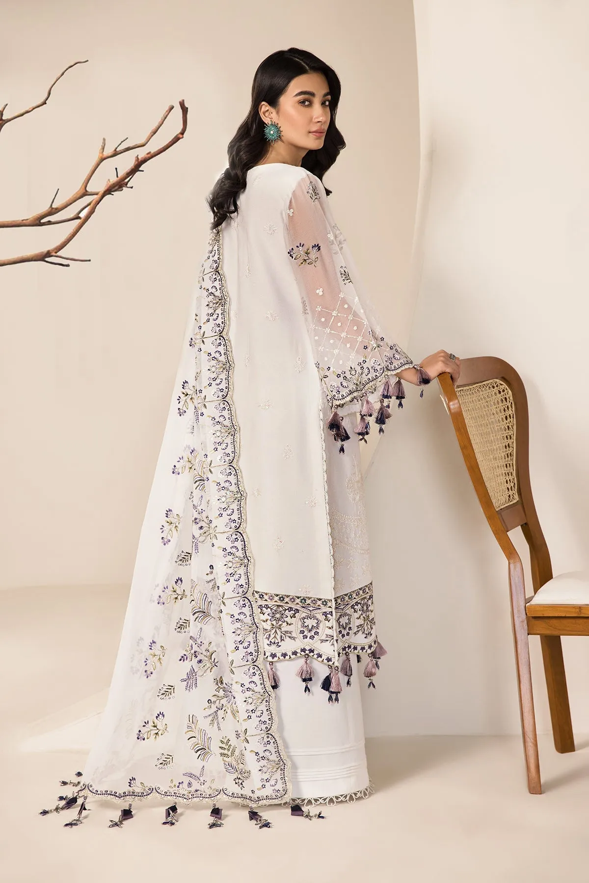 Embroidered Salwar Suit Beige Pakistani Salwar Kameez Dupatta