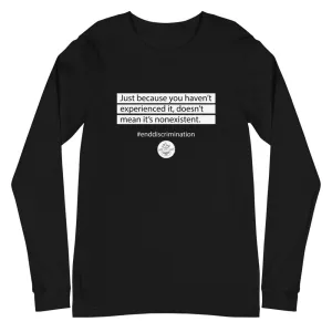 End Discrimination Gender Neutral Long Sleeve Tee