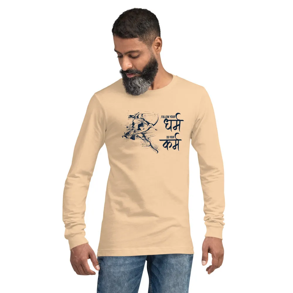 Follow your Dharm. Do your Karm, Sanskrit T-shirt
