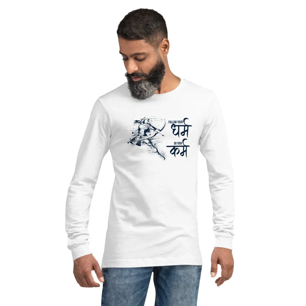 Follow your Dharm. Do your Karm, Sanskrit T-shirt