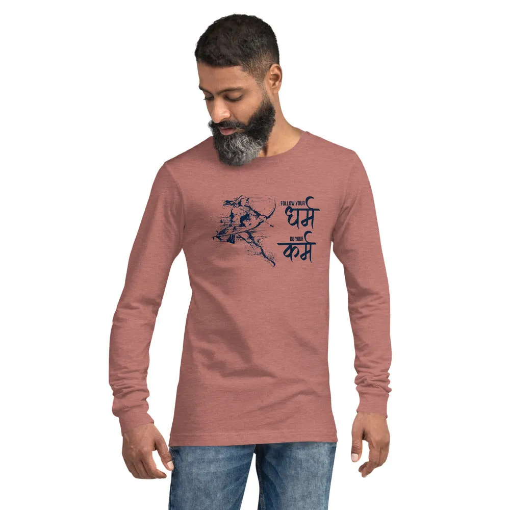 Follow your Dharm. Do your Karm, Sanskrit T-shirt