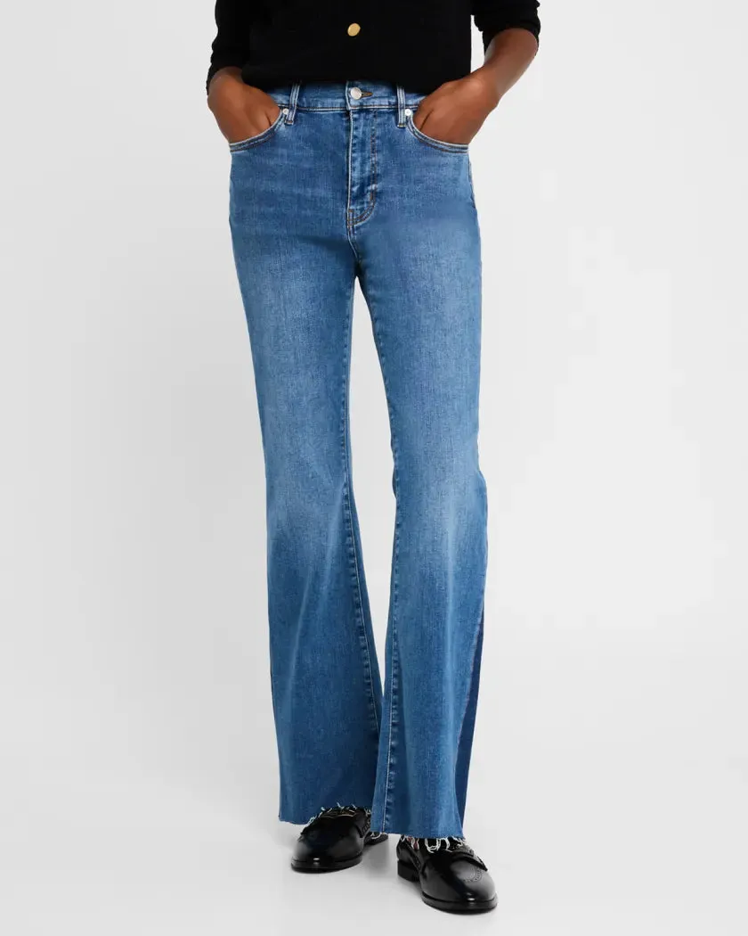 FRAME-Le Easy Flare Raw Fray Outseem Insert Mermaid
