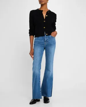 FRAME-Le Easy Flare Raw Fray Outseem Insert Mermaid
