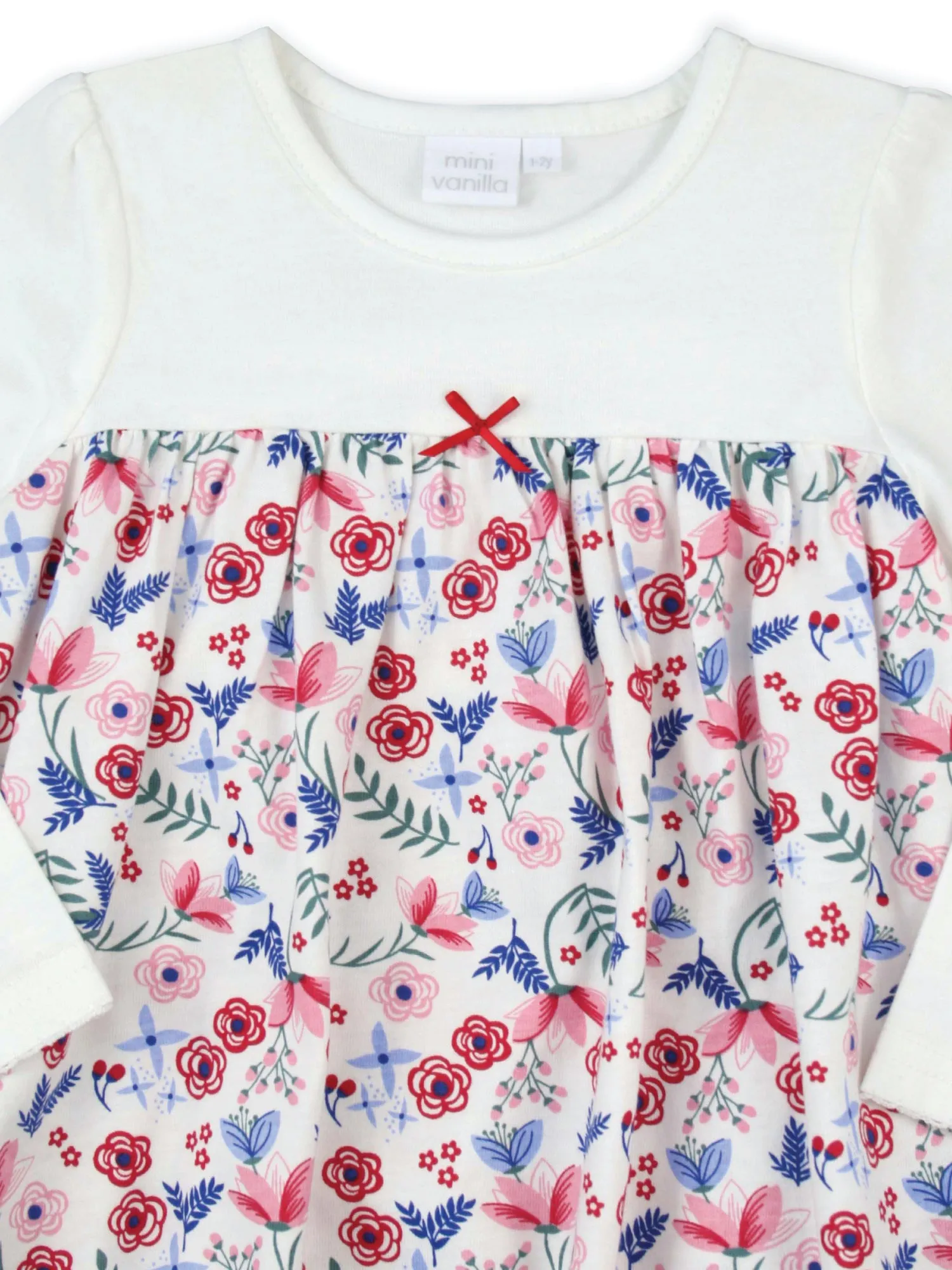 Girls Floral Cotton Night Dress.