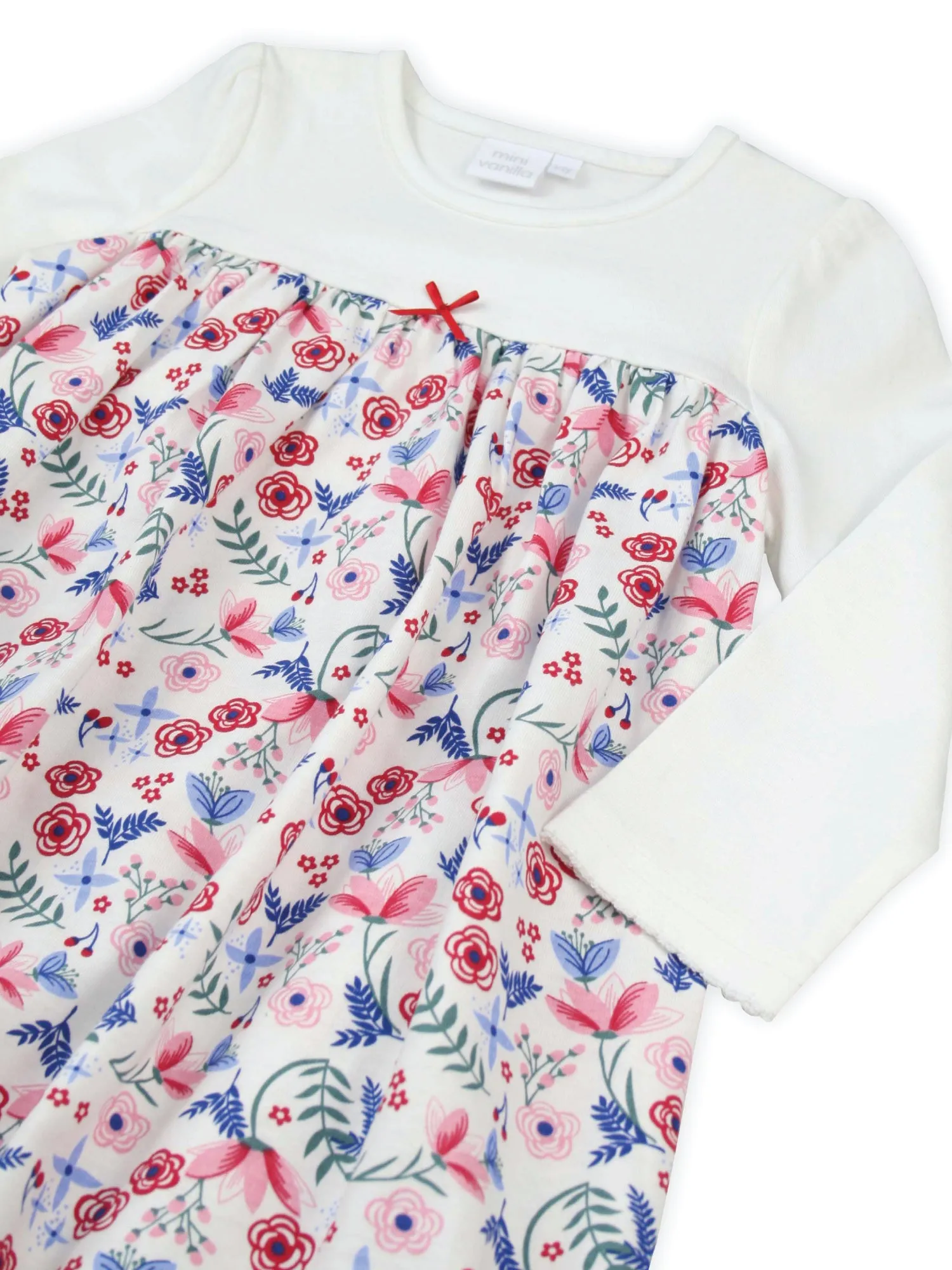 Girls Floral Cotton Night Dress.