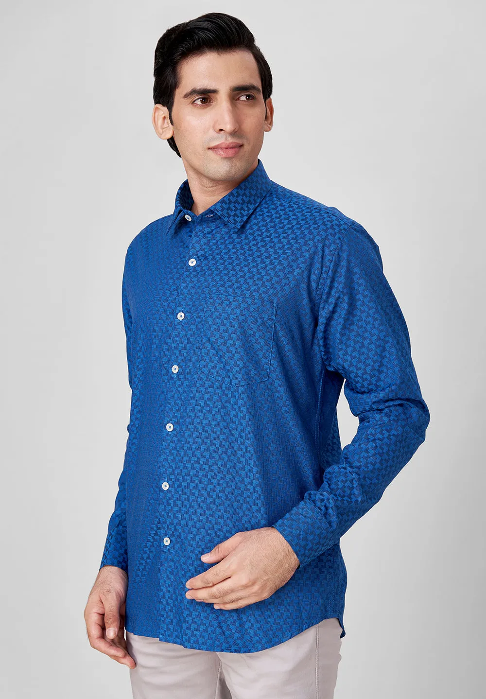 Giza Pure Cotton Formal-Slim Fit Shirt - S39096