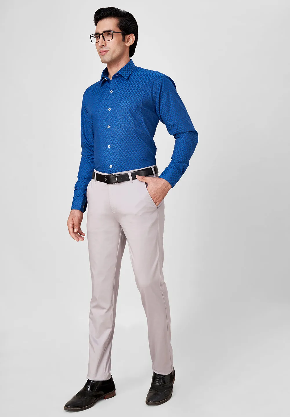 Giza Pure Cotton Formal-Slim Fit Shirt - S39096