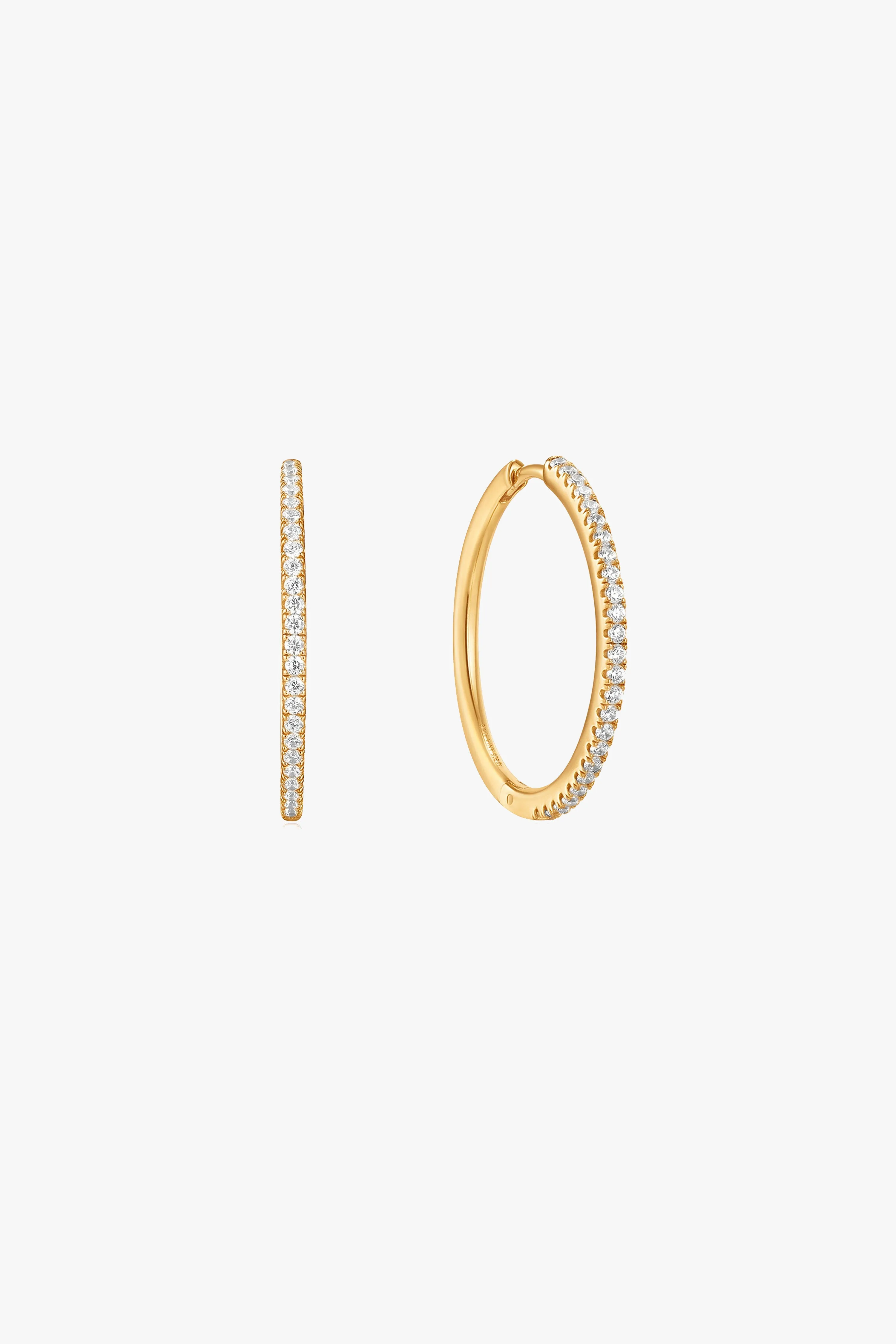 Glam Rock Gold Large Hoop Earrings