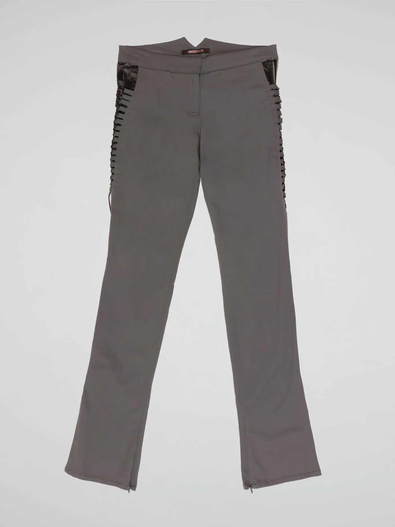 Grey Embellished Trousers