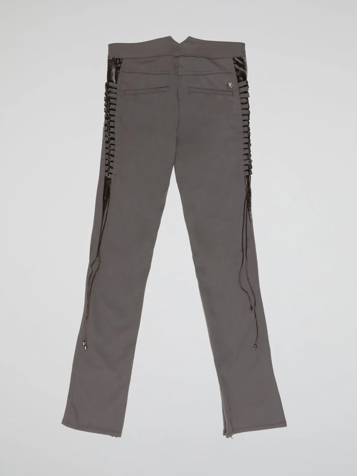 Grey Embellished Trousers