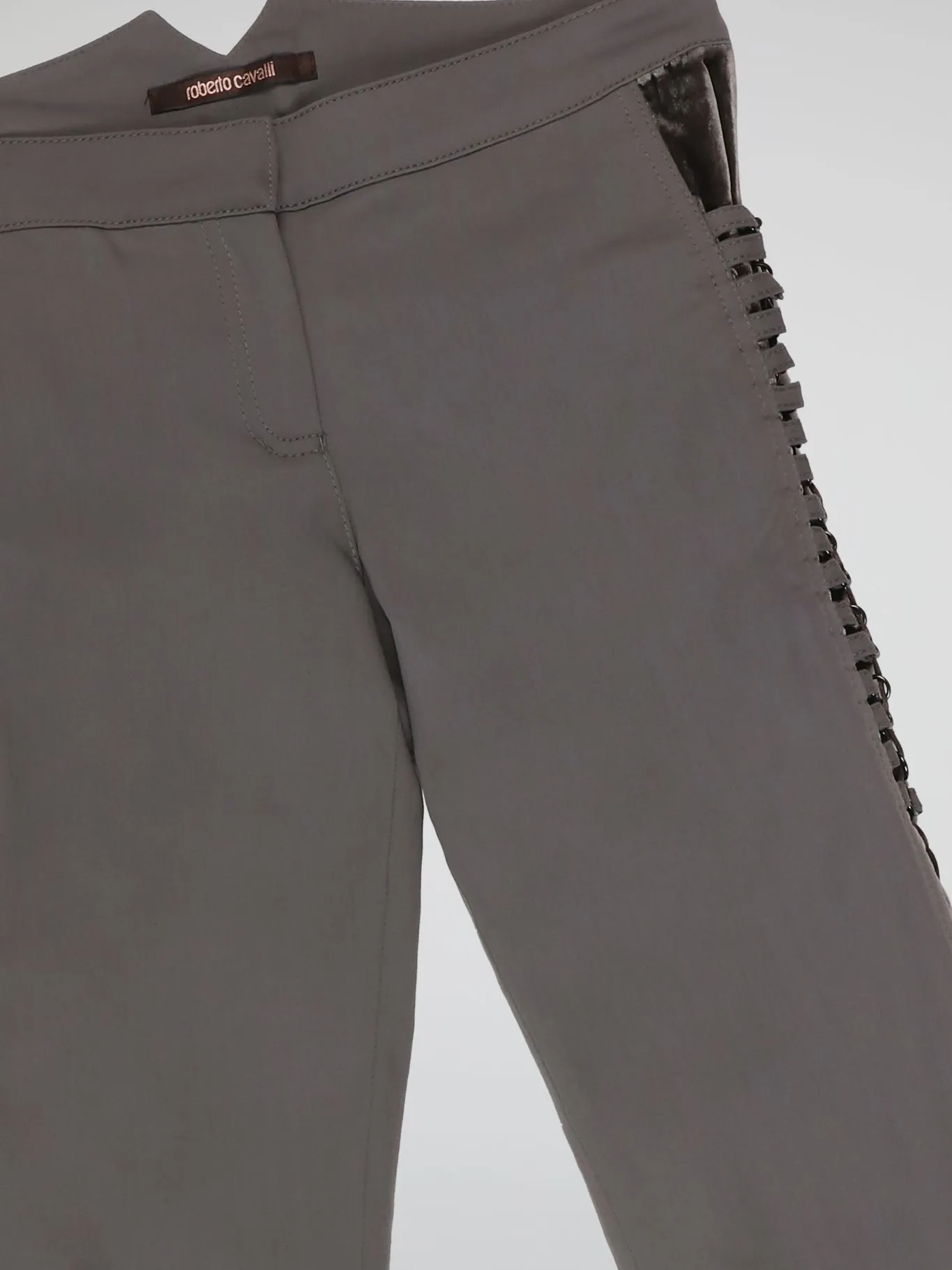 Grey Embellished Trousers