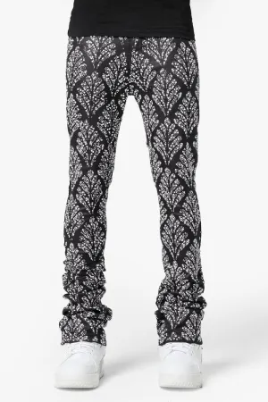 GUAPI OBSIDIAN BLACK EMBELLISHED DENIM