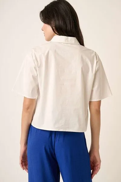 Hazel Blues® |  Mittoshop Button Down Short Sleeve Shirt