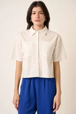 Hazel Blues® |  Mittoshop Button Down Short Sleeve Shirt