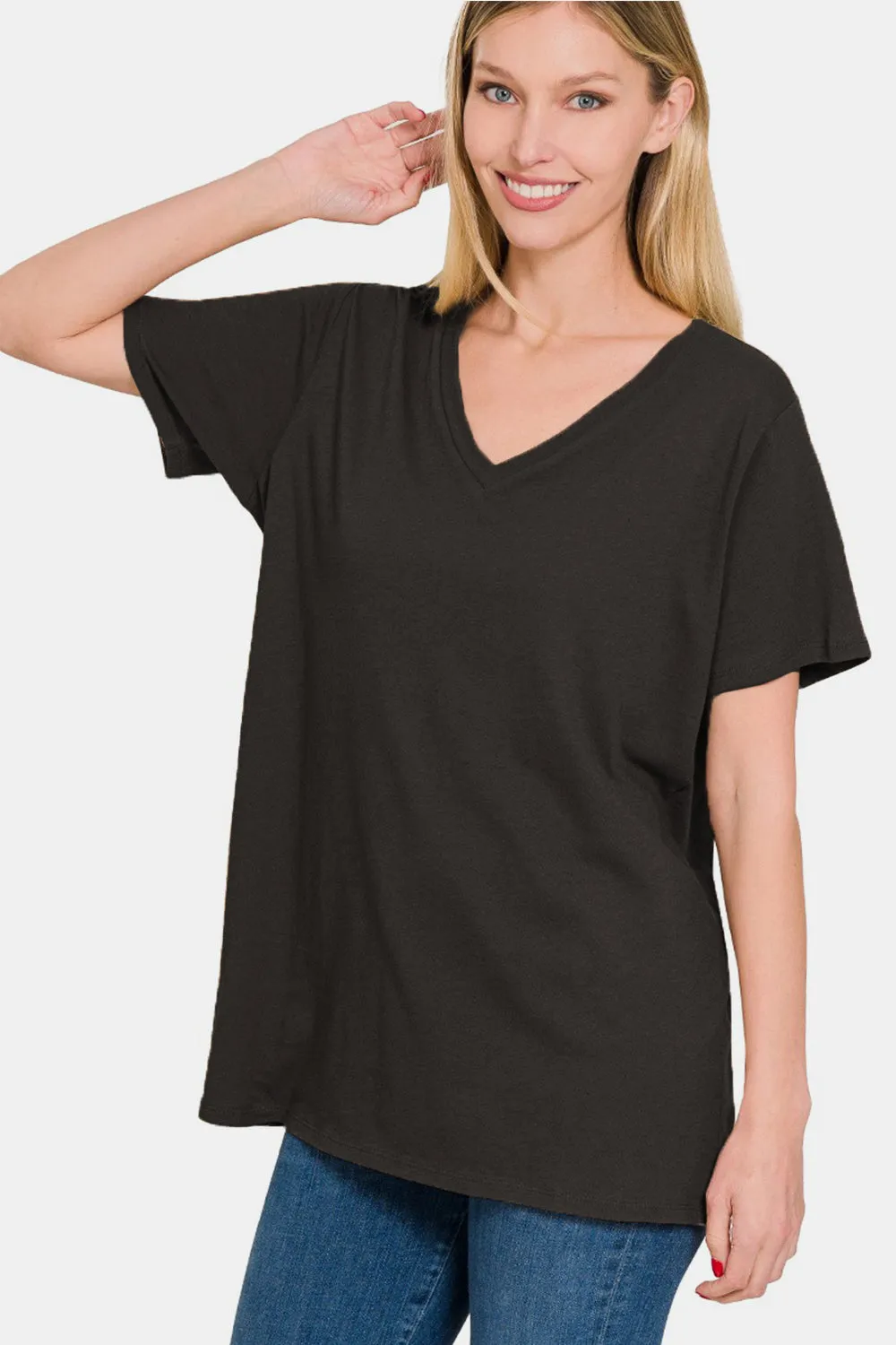 Hazel Blues® |  Zenana V-Neck Short Sleeve T-Shirt