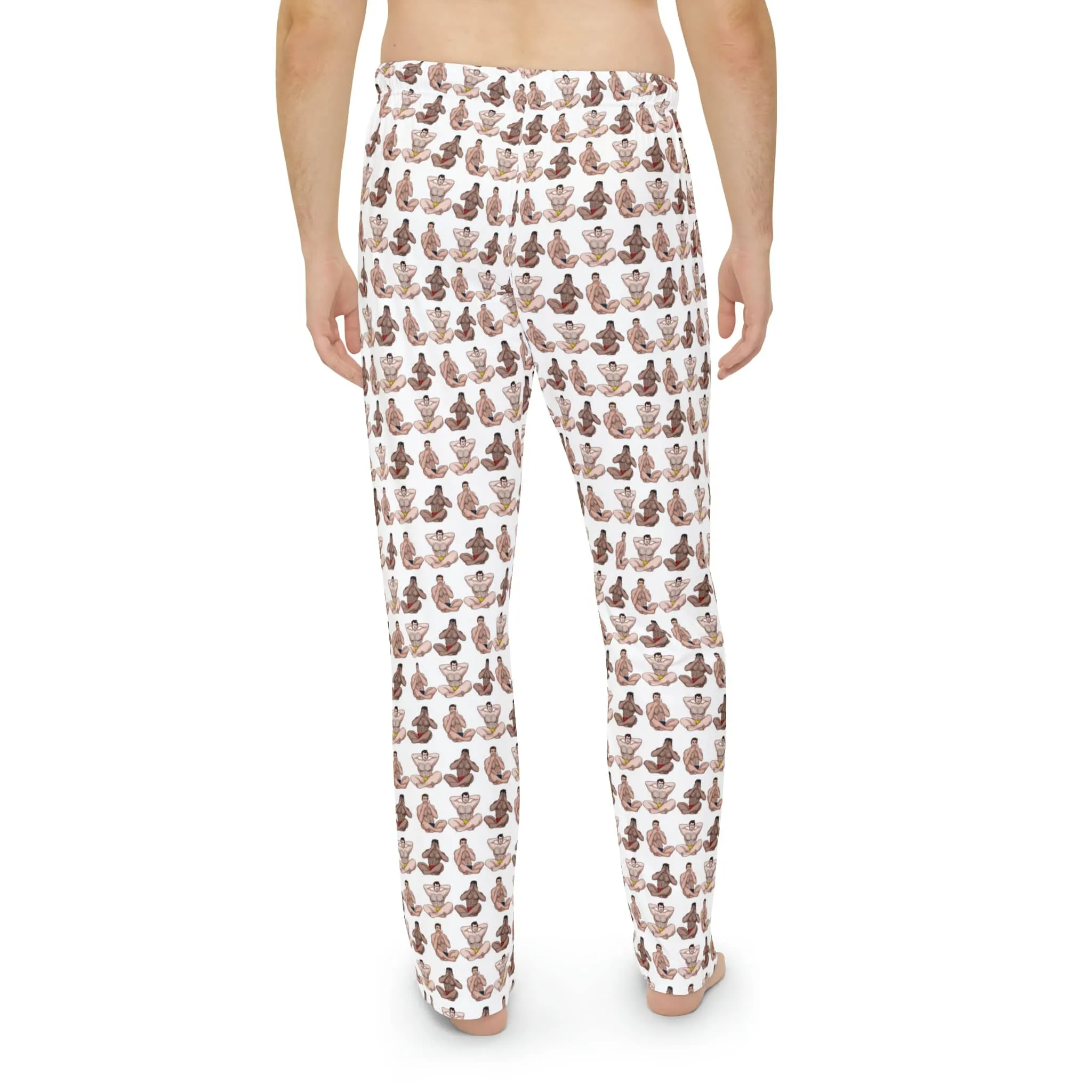 Hear No, See No, Speak No EVIL Men's Pajama Pant Bottoms - White