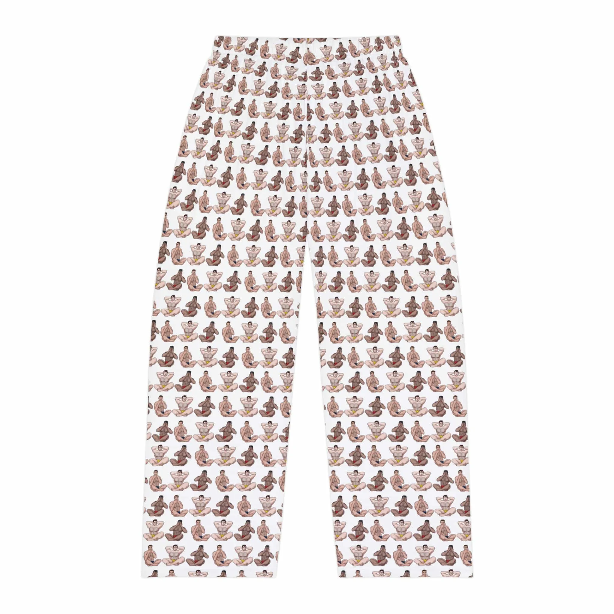 Hear No, See No, Speak No EVIL Men's Pajama Pant Bottoms - White