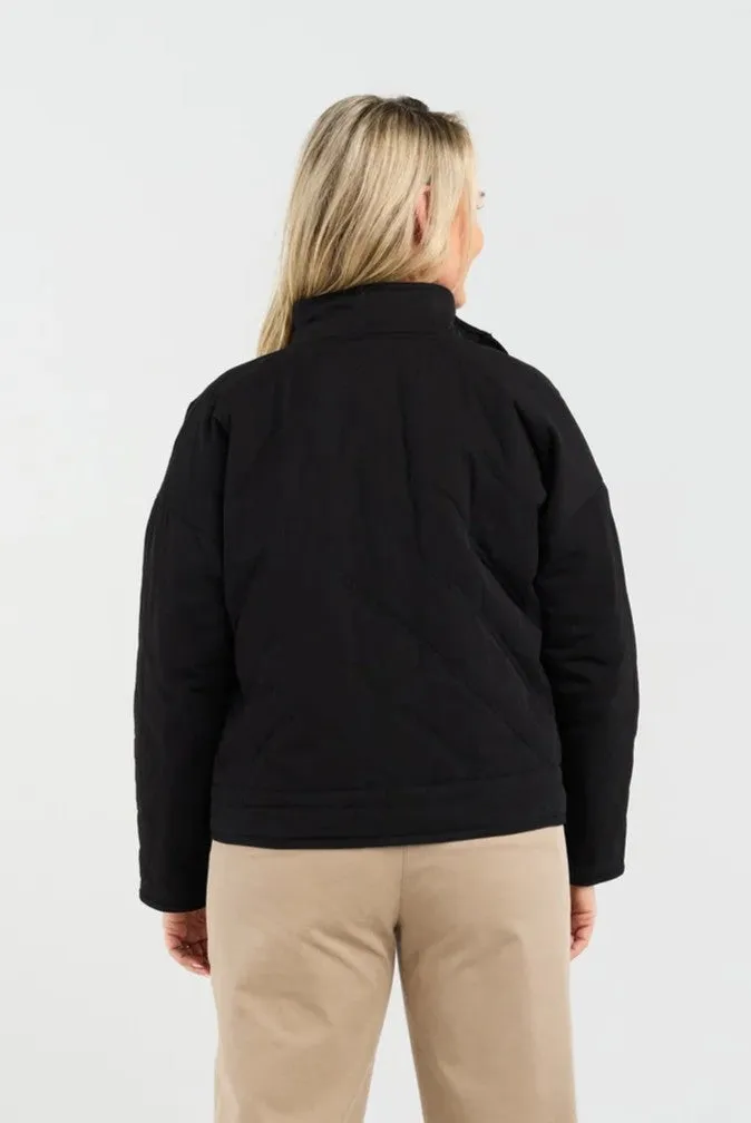 Helene Quilted Jacket - Black